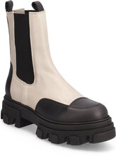Biaginny High Chelsea Boot Crust Shoes Chelsea Boots Beige Bianco*Betinget Tilbud