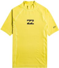 Waves All Day Boys Ss Tops T-shirts Short-sleeved Yellow Billabong