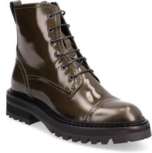 Boots A3312 Shoes Boots Ankle Boots Laced Boots Kakigrønn Billi Bi*Betinget Tilbud