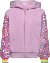 Hooded Cardigan Tops Sweatshirts & Hoodies Hoodies Pink Billieblush
