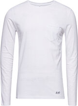 Bhnicolai Tee L.s. T-shirts Long-sleeved Hvit Blend*Betinget Tilbud