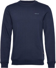 Bhdownton Crew Neck Sweatshirt Sweat-shirt Genser Marineblå Blend*Betinget Tilbud
