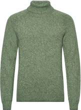 Pullover Tops Knitwear Turtlenecks Khaki Green Blend