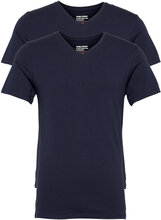 Bhdinton V-Neck Tee 2-Pack T-shirts Short-sleeved Marineblå Blend*Betinget Tilbud