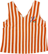 Nautical Print Stripe Sleeveless Top T-shirts & Tops Sleeveless Oransje Bobo Choses*Betinget Tilbud