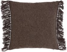 Cushion Cover - Rough Viscose Home Textiles Cushions & Blankets Cushion Covers Brown Boel & Jan