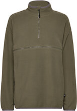 Nursing Fleece Jacket Tops Sweatshirts & Hoodies Fleeces & Midlayers Khaki Green Boob