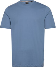 Thompson 01 Tops T-Kortærmet Skjorte Blue BOSS