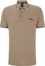 Paddy Pro Sport Polos Short-sleeved Beige BOSS