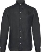 Regular Fit Men Shirt Tops Shirts Linen Shirts Black Bosweel Shirts Est. 1937
