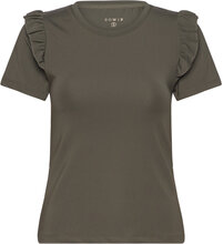 Celine Top T-shirts & Tops Short-sleeved Grønn BOW19*Betinget Tilbud