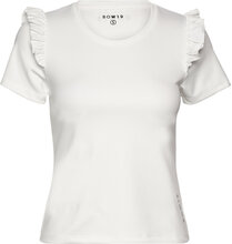 Celine Top T-shirts & Tops Short-sleeved Hvit BOW19*Betinget Tilbud