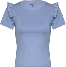 Celine Top T-shirts & Tops Short-sleeved Blå BOW19*Betinget Tilbud