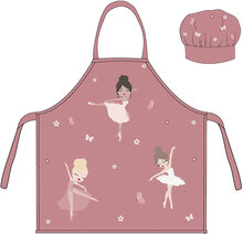 Kids Apron + Hat - Nb 2020 Ballerina Home Textiles Kitchen Textiles Aprons Multi/patterned BrandMac