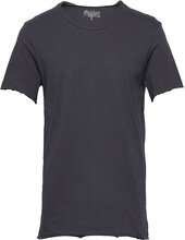 Crew-Neck Relaxed T-Shirt Tops T-shirts Short-sleeved Navy Bread & Boxers