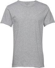 Crew-Neck Relaxed T-Shirt Tops T-shirts Short-sleeved Grey Bread & Boxers