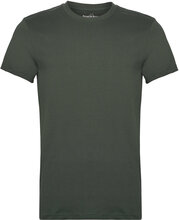 Crew-Neck Regular Tops T-shirts Short-sleeved Khaki Green Bread & Boxers