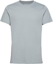Crew-Neck Cotton T-shirts Short-sleeved Blå Bread & Boxers*Betinget Tilbud