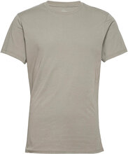 Crew-Neck Cotton T-shirts Short-sleeved Grå Bread & Boxers*Betinget Tilbud