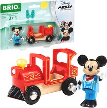 Brio® Mikke Mus Og Lokomotiv Toys Toy Cars & Vehicles Toy Vehicles Trains Multi/mønstret BRIO*Betinget Tilbud
