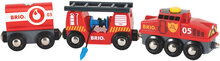 Brio 33844 Redningstog Toys Toy Cars & Vehicles Toy Cars Fire Trucks Multi/patterned BRIO