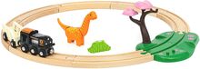 Cirkelsæt Med Dinosaur Toys Toy Cars & Vehicles Toy Vehicles Train Accessories Multi/patterned BRIO