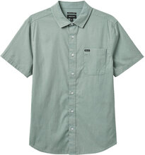 Charter Sol Wash S/S Wvn Tops Shirts Short-sleeved Green Brixton