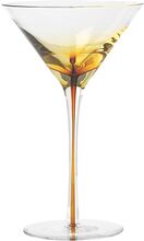 Martini Glas 'Amber' Glas Home Tableware Glass Cocktail Glass Nude Broste Copenhagen