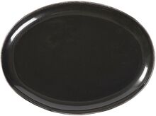 Fad Oval 'Nordic Coal' Home Tableware Plates Dinner Plates Black Broste Copenhagen