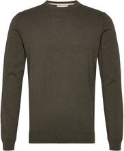 Bs Milas Regular Fit Knitwear Strikkegenser M. Rund Krage Kakigrønn Bruun & Stengade*Betinget Tilbud