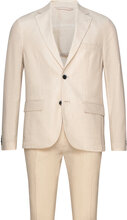 Bs Pollino Classic Fit Suit Set Kostym Beige Bruun & Stengade