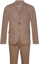 Bs Pollino Classic Fit Suit Set Kostym Brown Bruun & Stengade