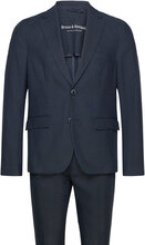 Bs Pollino Classic Fit Suit Set Kostym Navy Bruun & Stengade
