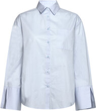 Bs Sophie Regular Fit Shirt Tops Shirts Long-sleeved Blue Bruun & Stengade