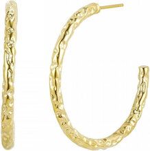 Ridge Thin Hoop Accessories Jewellery Earrings Hoops Gold Bud To Rose