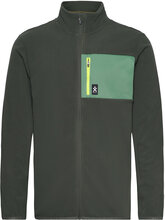Fleece Jacket Sport Sweatshirts & Hoodies Fleeces & Midlayers Khaki Green Bula