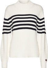 Tamara Striped Sweater Designers Knitwear Jumpers White BUSNEL