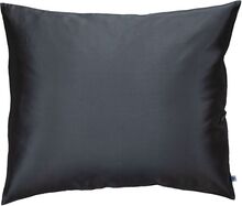 Pure Silk Pillow Case Dark Grey Home Textiles Bedtextiles Pillow Cases Svart By Barb*Betinget Tilbud