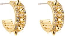 Peak Crystal Large Earring Accessories Jewellery Earrings Hoops Gold By Jolima