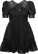 Abby Short Sleeve Mini Dress Kort Kjole Black Malina