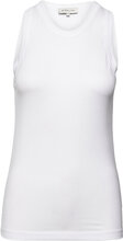 Elle Tank Top T-shirts & Tops Sleeveless Hvit By Malina*Betinget Tilbud