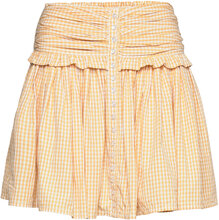 Poplin Skirt Kort Nederdel Orange By Ti Mo