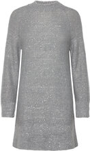 Glitter Knit Dress Kort Kjole Silver By Ti Mo