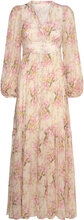 Georgette Maxi Dress Designers Maxi Dress Pink By Ti Mo
