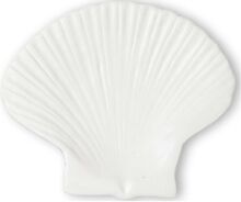 Plate Shell M Home Decoration Decorative Platters & Bowls Hvit Byon*Betinget Tilbud