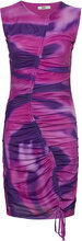 Mela Crinckle Dress Kort Kjole Purple Bzr