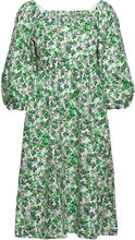 Flow Bardotta Dress Knælang Kjole Multi/patterned Bzr