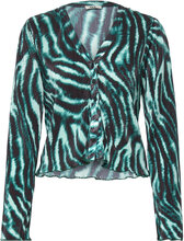Pleata Rella Shirt Tops Blouses Long-sleeved Multi/patterned Bzr