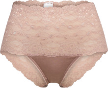 Sensual Secret High Waist Brief Lingerie Panties High Waisted Panties Beige Calida*Betinget Tilbud