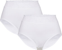 Iconics Midi Brief Lingerie Panties High Waisted Panties Hvit Calida*Betinget Tilbud